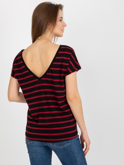 T-shirt RV-TS-8568.75 czarno-czerwony XL T-shirt RV-TS-8568.75 czarno-czerwony XL