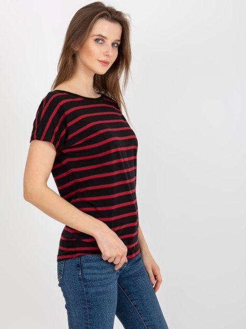 T-shirt RV-TS-8568.75 czarno-czerwony M T-shirt RV-TS-8568.75 czarno-czerwony M
