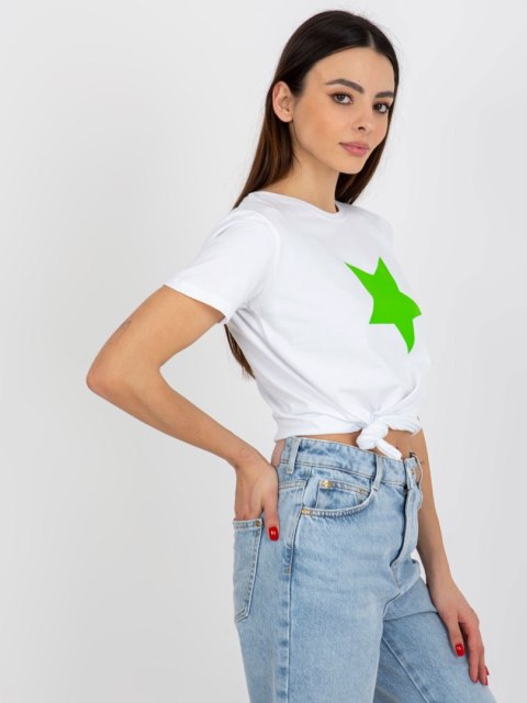 T-shirt RV-TS-8626.00 biało-zielony L/XL T-shirt RV-TS-8626.00 biało-zielony L/XL
