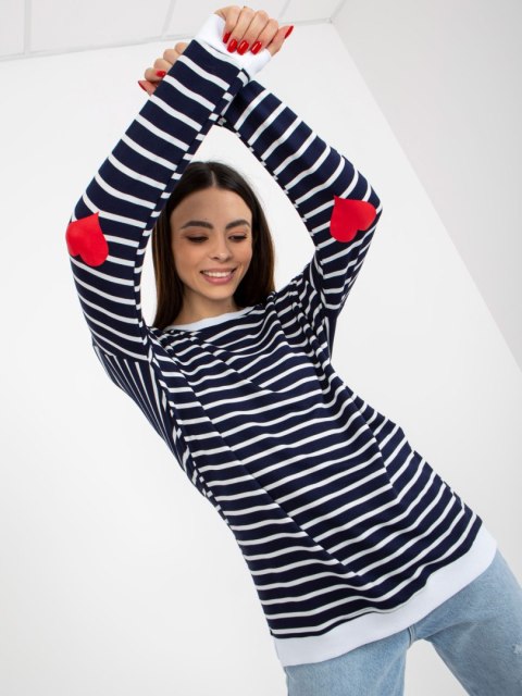 Bluza LO-BL-LK-236.27X biało-granatowy S/M Bluza LO-BL-LK-236.27X biało-granatowy S/M