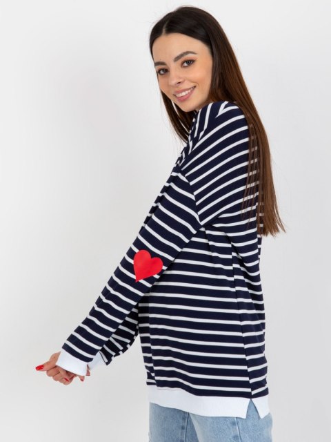 Bluza LO-BL-LK-236.27X biało-granatowy S/M Bluza LO-BL-LK-236.27X biało-granatowy S/M