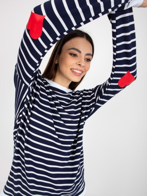 Bluza LO-BL-LK-236.27X biało-granatowy S/M Bluza LO-BL-LK-236.27X biało-granatowy S/M
