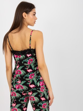 Bluzka D73771M11059A czarno-zielony S