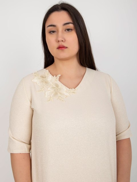 Bluzka LK-BZ-506692.32 beżowy 44 Bluzka LK-BZ-506692.32 beżowy 44