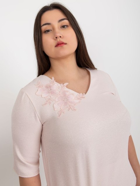 Bluzka LK-BZ-506692.32 jasny różowy 44 Bluzka LK-BZ-506692.32 jasny różowy 44