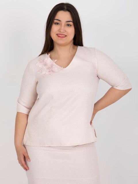 Bluzka LK-BZ-506692.32 jasny różowy 44 Bluzka LK-BZ-506692.32 jasny różowy 44