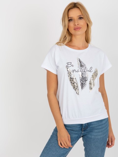 Bluzka RV-BZ-8921.66 biały L/XL Bluzka RV-BZ-8921.66 biały L/XL