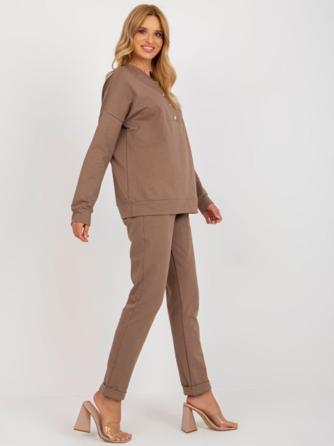 Komplet LK-KMPL-509291.57 brązowy S/M