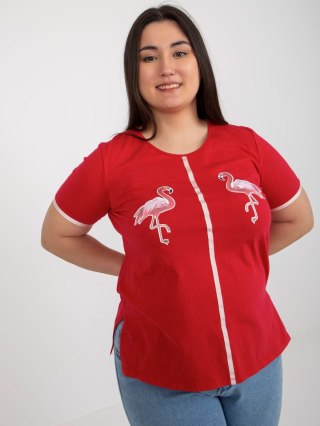 T-shirt LK-TS-506819.74P czerwony 46