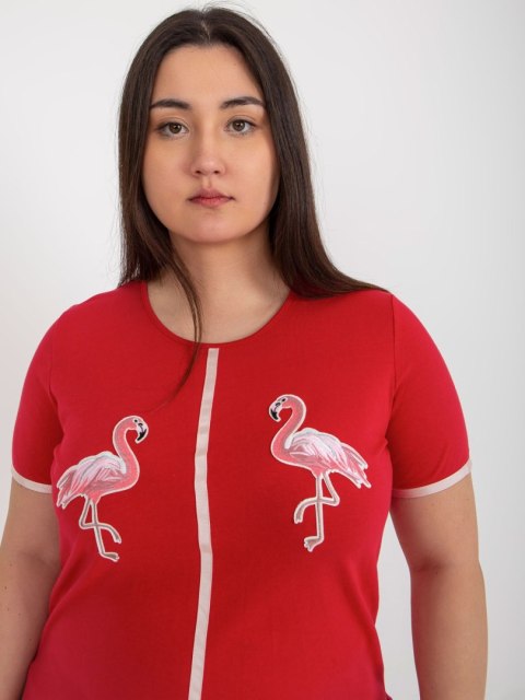 T-shirt LK-TS-506819.74P czerwony 48