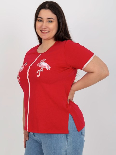 T-shirt LK-TS-506819.74P czerwony 48