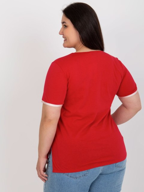 T-shirt LK-TS-506819.74P czerwony 48