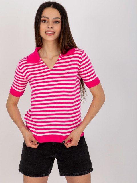 Bluzka BA-BZ-1439.68 fluo różowy Bluzka BA-BZ-1439.68 fluo różowy