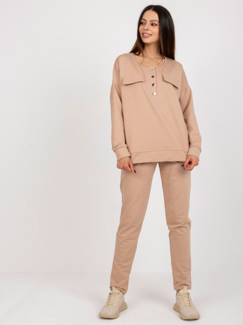 Komplet LK-KMPL-509315.06 camelowy L/XL