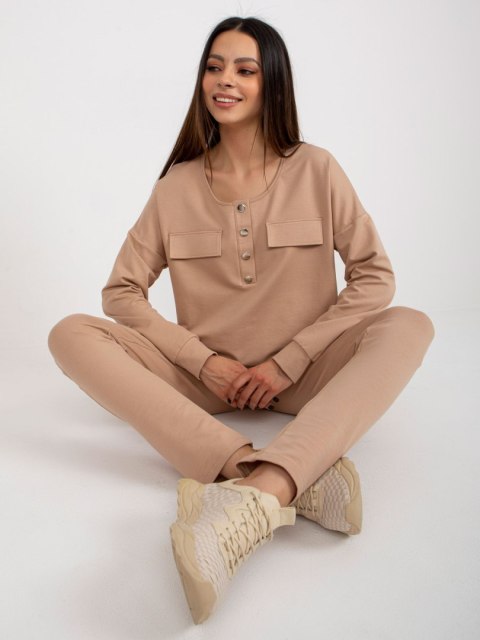 Komplet LK-KMPL-509315.06 camelowy L/XL