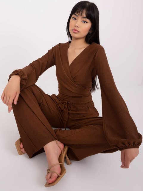 Komplet LK-KMPL-509329.12 brązowy L/XL