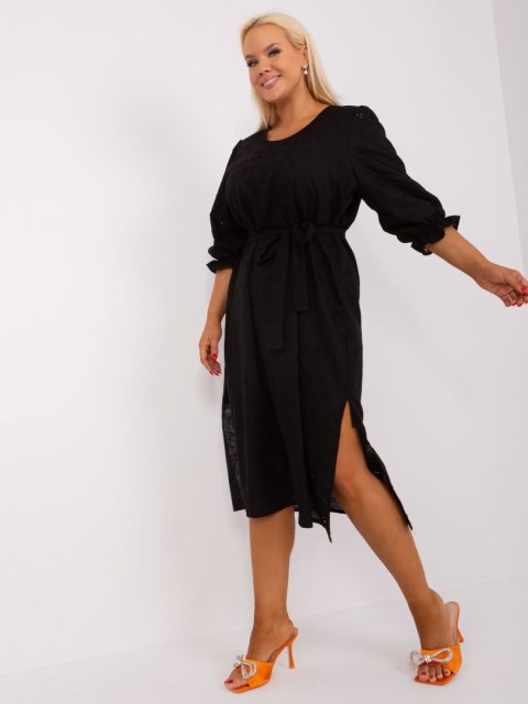 Sukienka LK-SK-509350.25 czarny 48 Sukienka LK-SK-509350.25 czarny 48