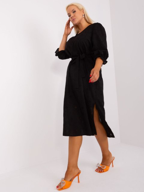 Sukienka LK-SK-509350.25 czarny 48 Sukienka LK-SK-509350.25 czarny 48