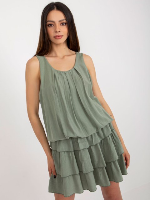 Sukienka TW-SK-BI-8139.44 khaki Sukienka TW-SK-BI-8139.44 khaki