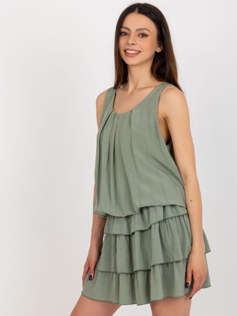 Sukienka TW-SK-BI-8139.44 khaki Sukienka TW-SK-BI-8139.44 khaki