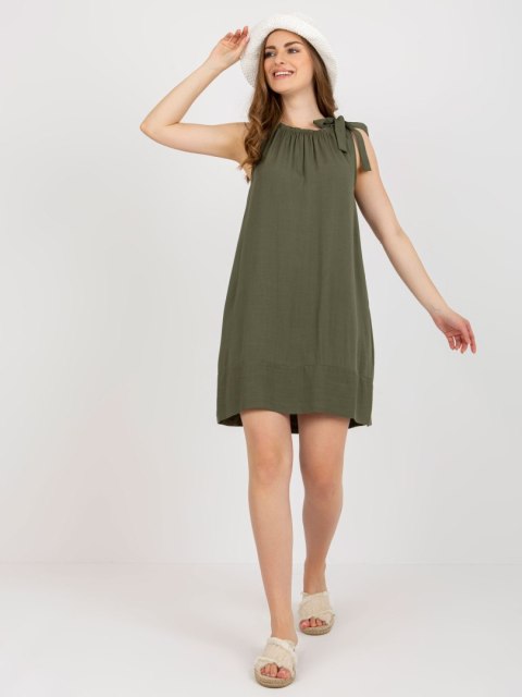 Sukienka TW-SK-BI-89923.29 khaki S Sukienka TW-SK-BI-89923.29 khaki S