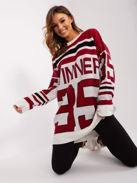 Sweter BA-SW-2206.48P bordowy Sweter BA-SW-2206.48P bordowy