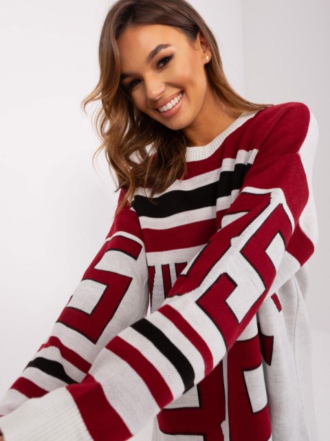 Sweter BA-SW-2206.48P bordowy Sweter BA-SW-2206.48P bordowy