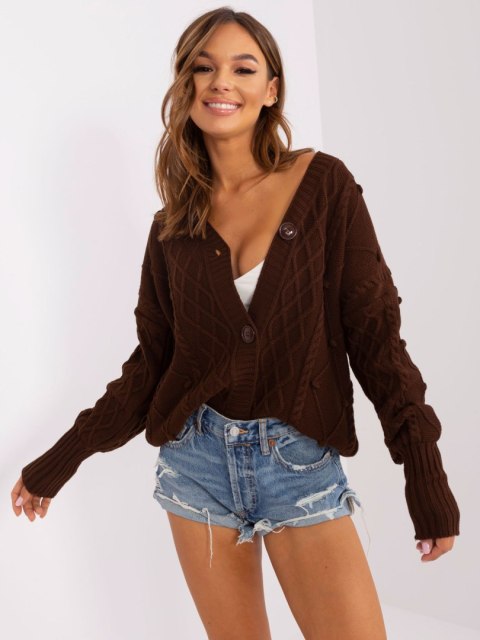 Sweter BA-SW-8005.00P ciemny brązowy Sweter BA-SW-8005.00P ciemny brązowy