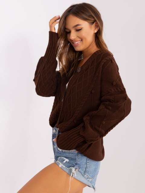 Sweter BA-SW-8005.00P ciemny brązowy Sweter BA-SW-8005.00P ciemny brązowy