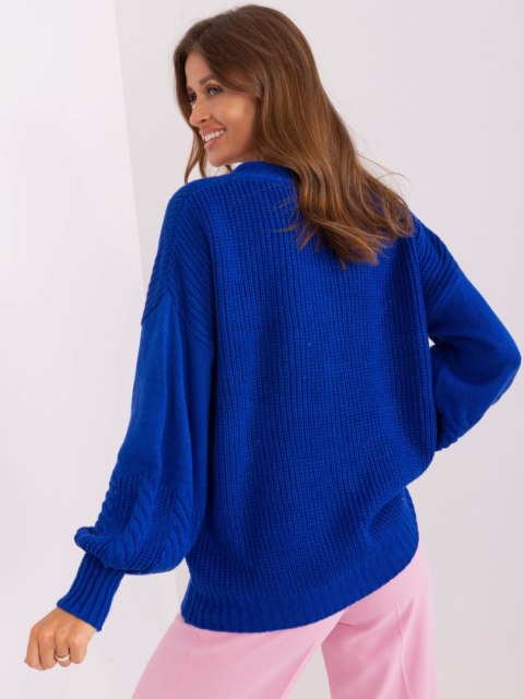 Sweter BA-SW-8014.17P kobaltowy Sweter BA-SW-8014.17P kobaltowy