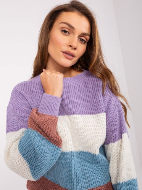 Sweter BA-SW-8024.57P fioletowy Sweter BA-SW-8024.57P fioletowy