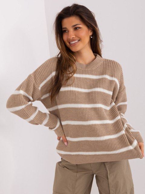 Sweter BA-SW-8025.38P ciemny bezowy Sweter BA-SW-8025.38P ciemny bezowy