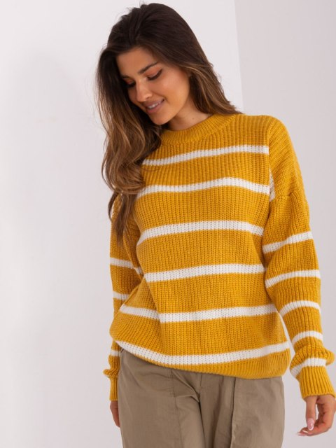 Sweter BA-SW-8025.38P ciemny żółty Sweter BA-SW-8025.38P ciemny żółty