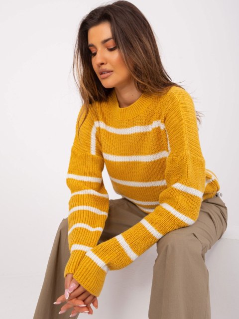Sweter BA-SW-8025.38P ciemny żółty Sweter BA-SW-8025.38P ciemny żółty