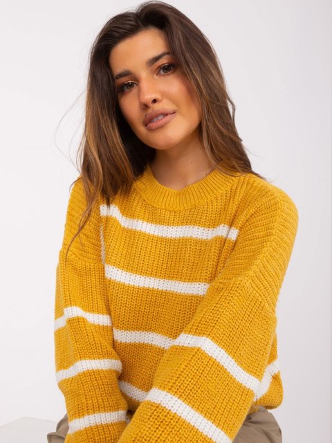 Sweter BA-SW-8025.38P ciemny żółty Sweter BA-SW-8025.38P ciemny żółty
