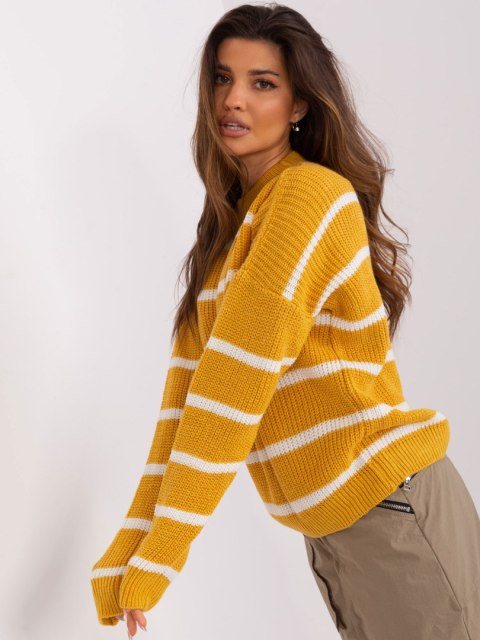 Sweter BA-SW-8025.38P ciemny żółty Sweter BA-SW-8025.38P ciemny żółty