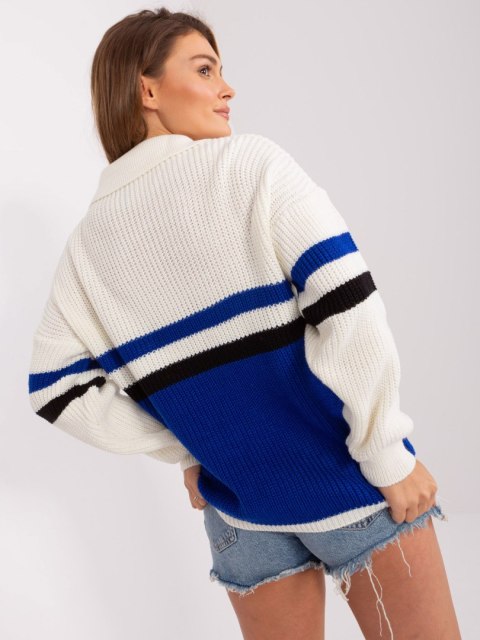 Sweter BA-SW-8054.91P kobaltowy Sweter BA-SW-8054.91P kobaltowy