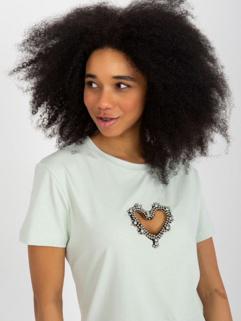 T-shirt FA-TS-8470.03X mietowy T-shirt FA-TS-8470.03X mietowy
