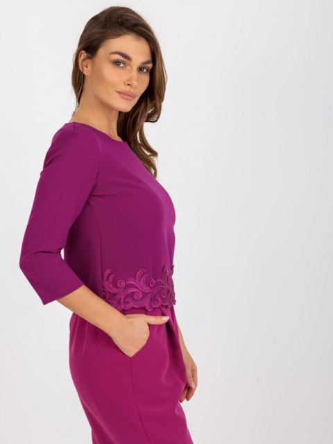 Bluzka LK-BZ-505970.33P fioletowy 36