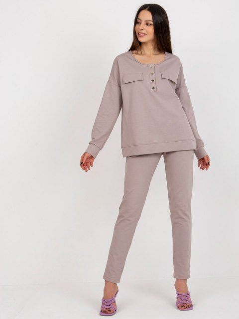 Komplet LK-KMPL-509315.06 ciemny bezowy L/XL