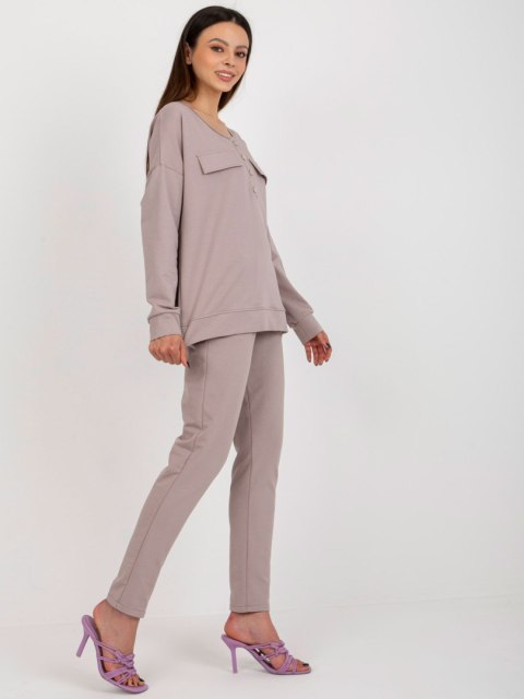 Komplet LK-KMPL-509315.06 ciemny bezowy L/XL