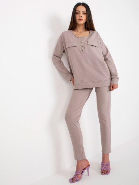 Komplet LK-KMPL-509315.06 ciemny bezowy S/M