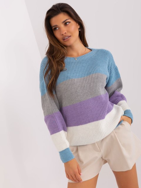 Sweter BA-SW-8024.57P szaro-niebieski Sweter BA-SW-8024.57P szaro-niebieski