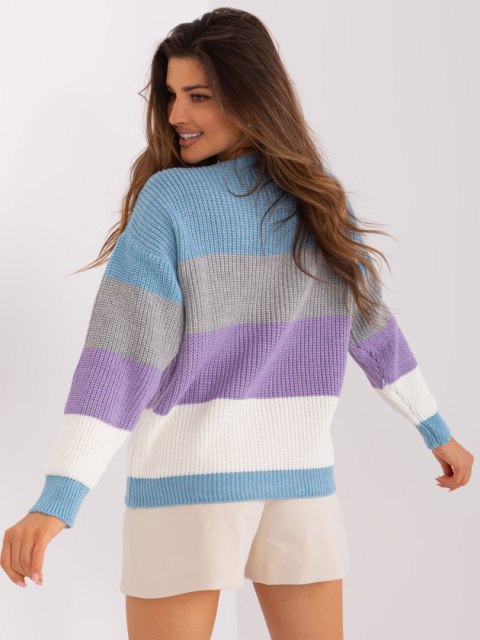 Sweter BA-SW-8024.57P szaro-niebieski Sweter BA-SW-8024.57P szaro-niebieski