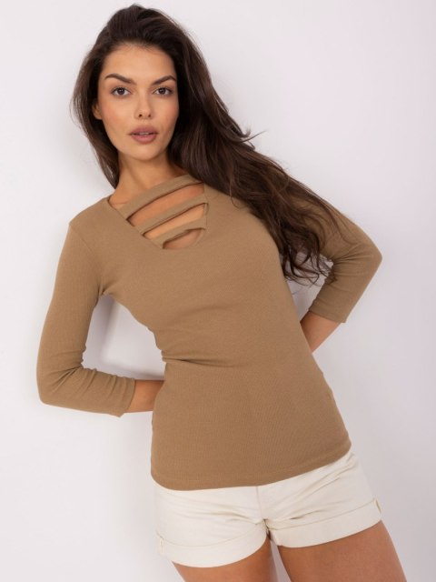 Bluzka EM-BZ-HS-21-520.49P ciemny bezowy L/XL Bluzka EM-BZ-HS-21-520.49P ciemny bezowy L/XL
