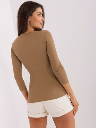 Bluzka EM-BZ-HS-21-520.49P ciemny bezowy L/XL