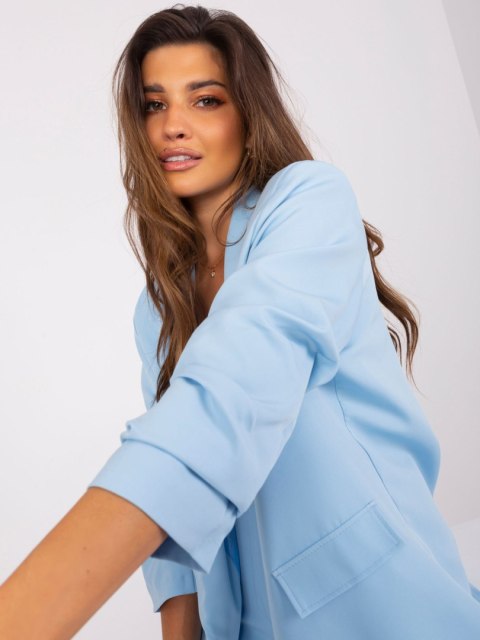 Marynarka LK-MA-509034.85 jasny niebieski M/L