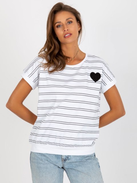 Bluzka RV-BZ-8619.94 biało-czarny L/XL Bluzka RV-BZ-8619.94 biało-czarny L/XL