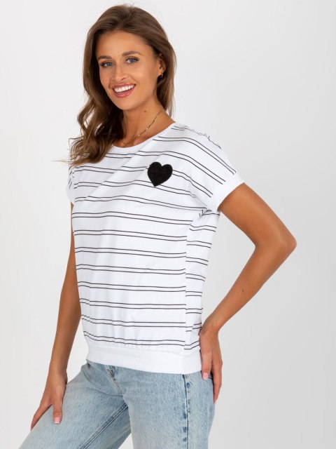 Bluzka RV-BZ-8619.94 biało-czarny S/M Bluzka RV-BZ-8619.94 biało-czarny S/M