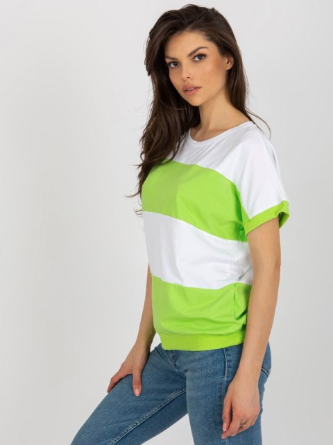 Bluzka RV-BZ-8640.36X biało-zielony L/XL Bluzka RV-BZ-8640.36X biało-zielony L/XL